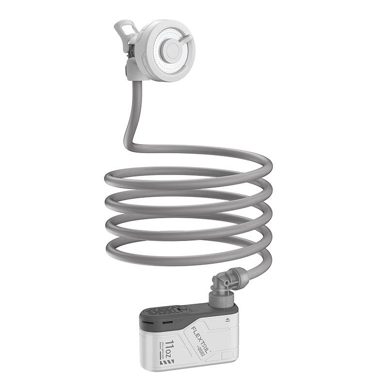Flextail Max Shower kaasaskantav dušš pumbaga (valge)