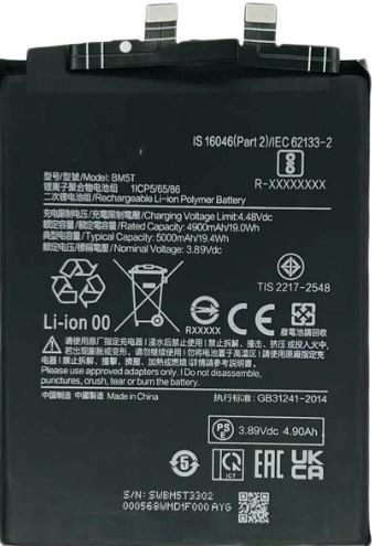 Aku ORG Xiaomi 13T/14T/Poco X6 Pro/M6 Pro/Redmi Note 13 Pro 4G 5000 mAh BM5T