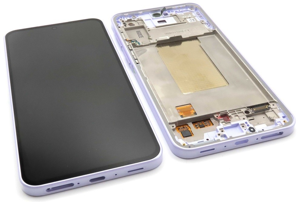 Samsung A376 A37 5G LCD-ekraan puutetundliku ekraani ja raamiga, värv: Lavender, originaal (teeninduskomplekt)