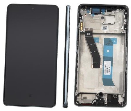 LCD screen Xiaomi Redmi Note 15 4G with touch screen with frame Glacier Blue original (service pack)