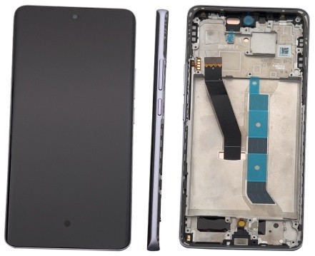 LCD screen Xiaomi Redmi Note 15 5G with touch screen with frame Mist Purple original (service pack)
