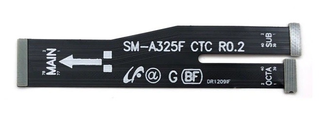 Paindühendus Samsung A225 A22 4G 2021/A325 A32 4G 2021 emaplaadi kaabel (SUB-OCTA) originaal (used Grade A)