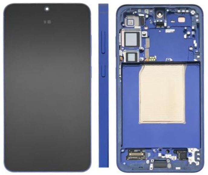 LCD экран Samsung S936 S25 Plus с сенсорным стеклом и рамкой Navy оригинальный (assembled service pack)