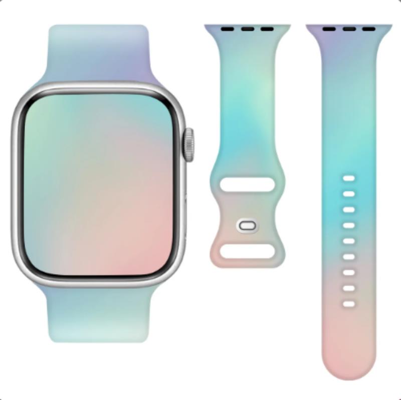 Silikoonrihm Apple Watch 42/44/45/49MM (97+110) mündiroheline
