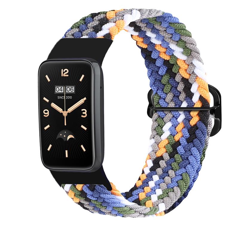 Плетеный ремешок Mi Band 7 Pro/ M7 Pro (8) деним
