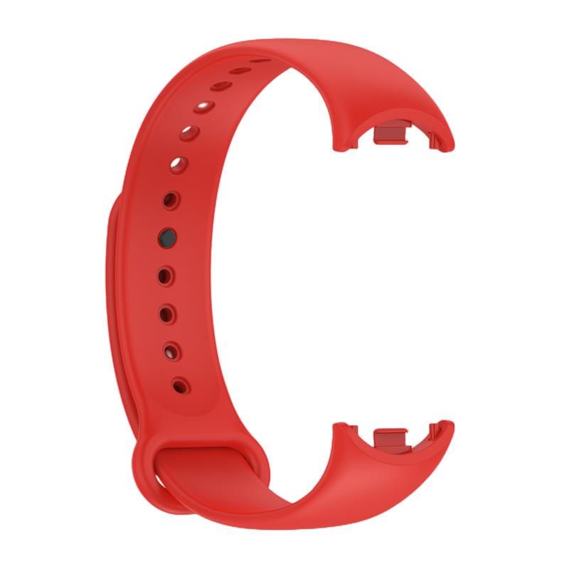 СИЛИКОНОВЫЙ РЕМЕШОК MI BAND 8/M8 (6). КРАСНЫЙ