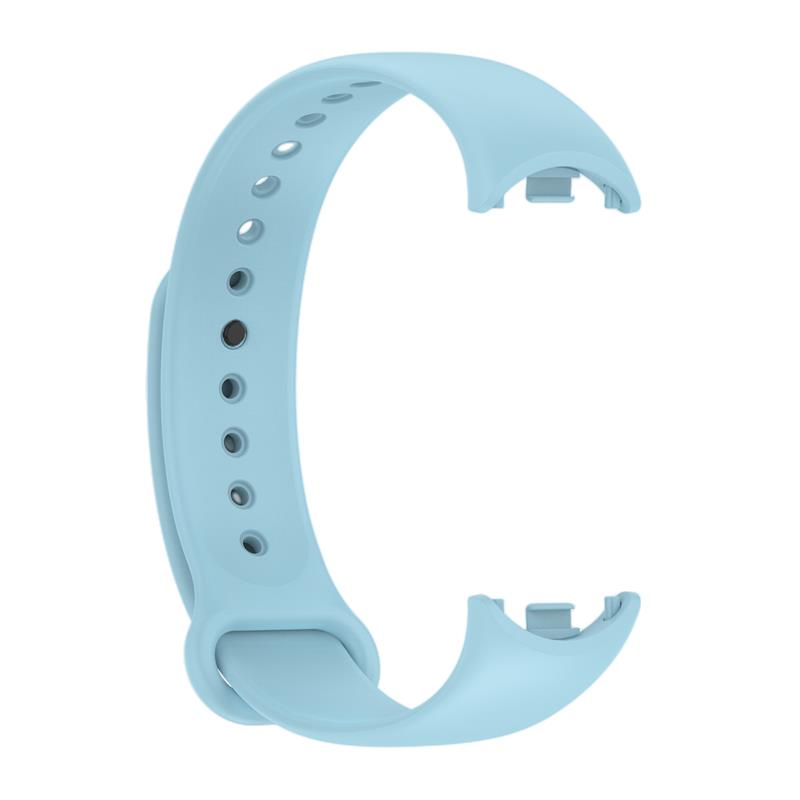 СИЛИКОНОВЫЙ РЕМЕШОК MI BAND 8/M8 (9). ГОЛУБОЙ