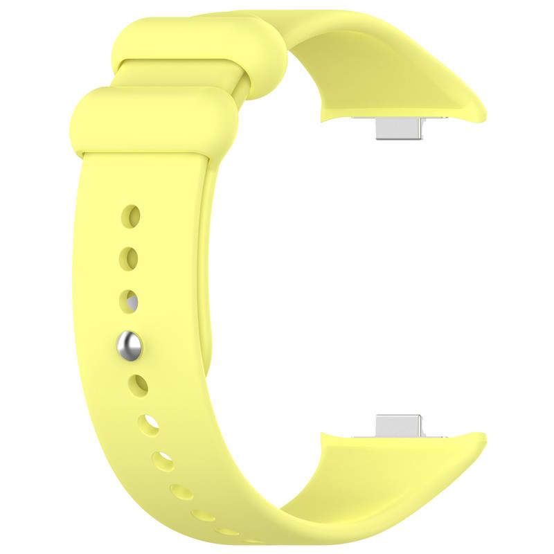 СИЛИКОНОВЫЙ РЕМЕШОК MI BAND 8 PRO/M8 PRO (6). ЖЕЛТЫЙ