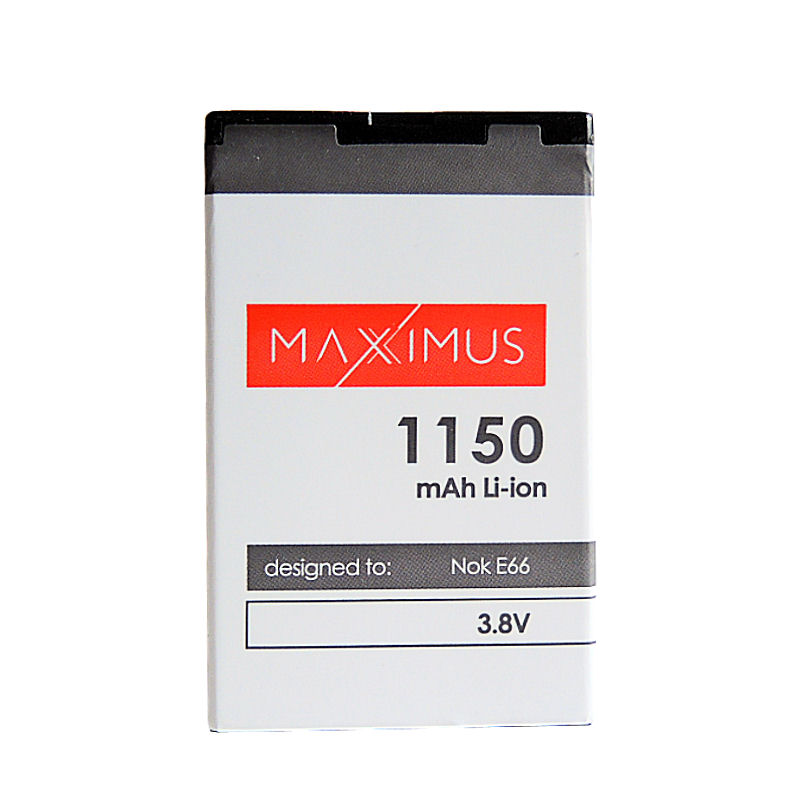 Аккумулятор MAXXIMUS NOKIA E66 1150mAh Li-ion BL-4U