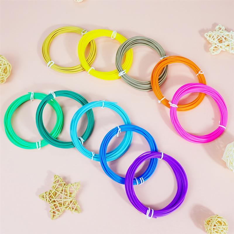 3D-pliiatsi filament 36m - komplekt (3m x 12 värvi)