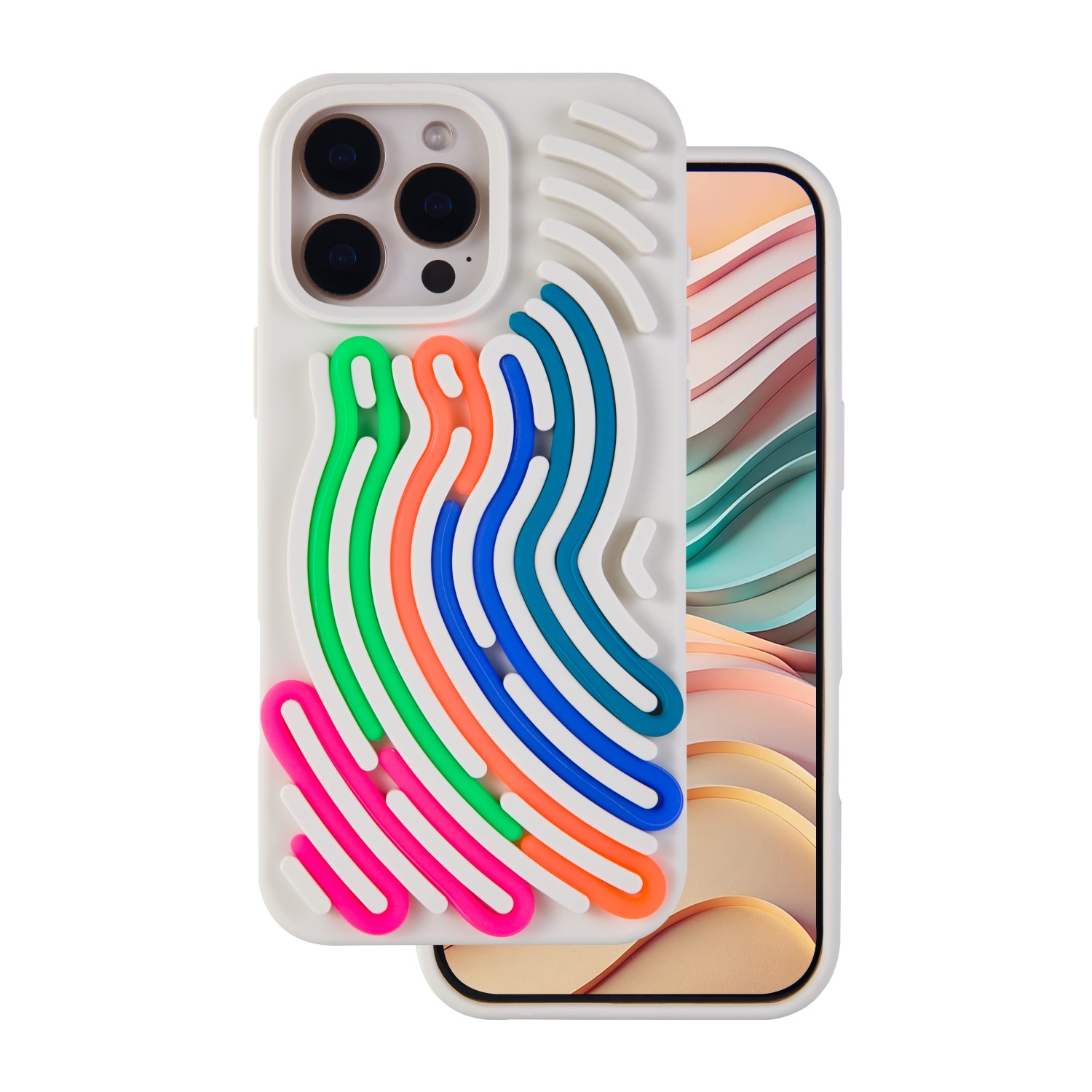 Чехол DIY Snake для iPhone 16 Pro 6,3" бежевый