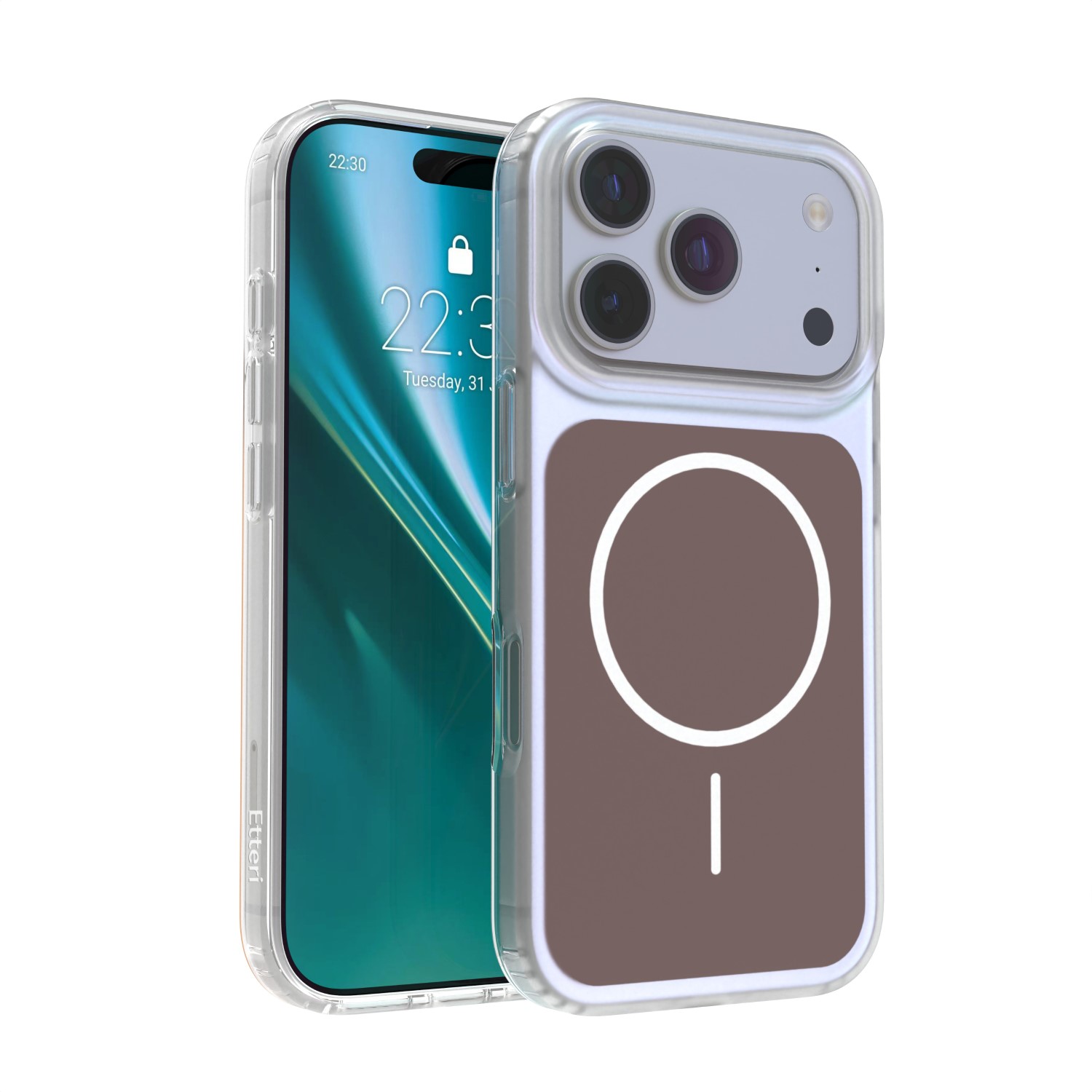 Etteri Hidden Pearl чехол для iPhone 17 Pro 6,3" коричневый