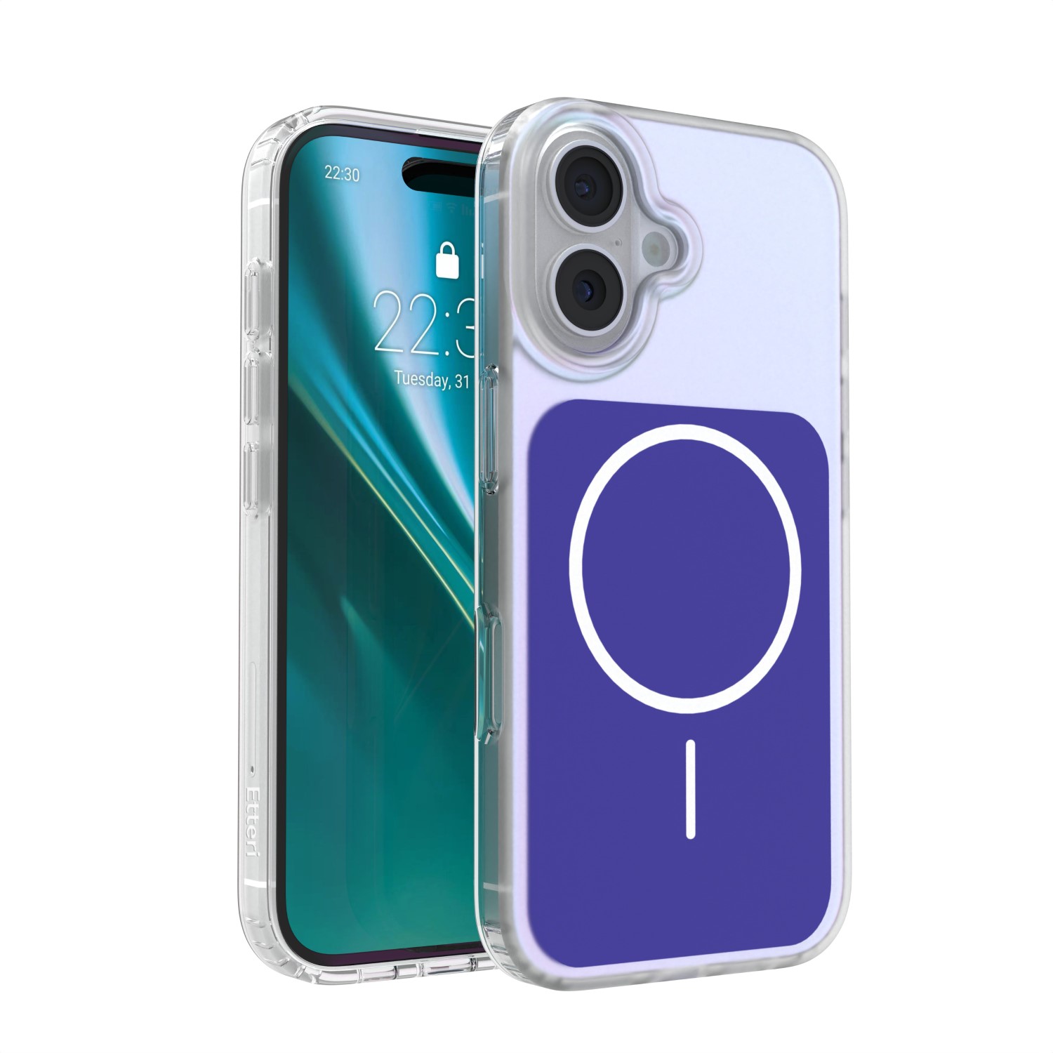 Etteri Hidden Pearl чехол для iPhone 16 6,1" темно-синий