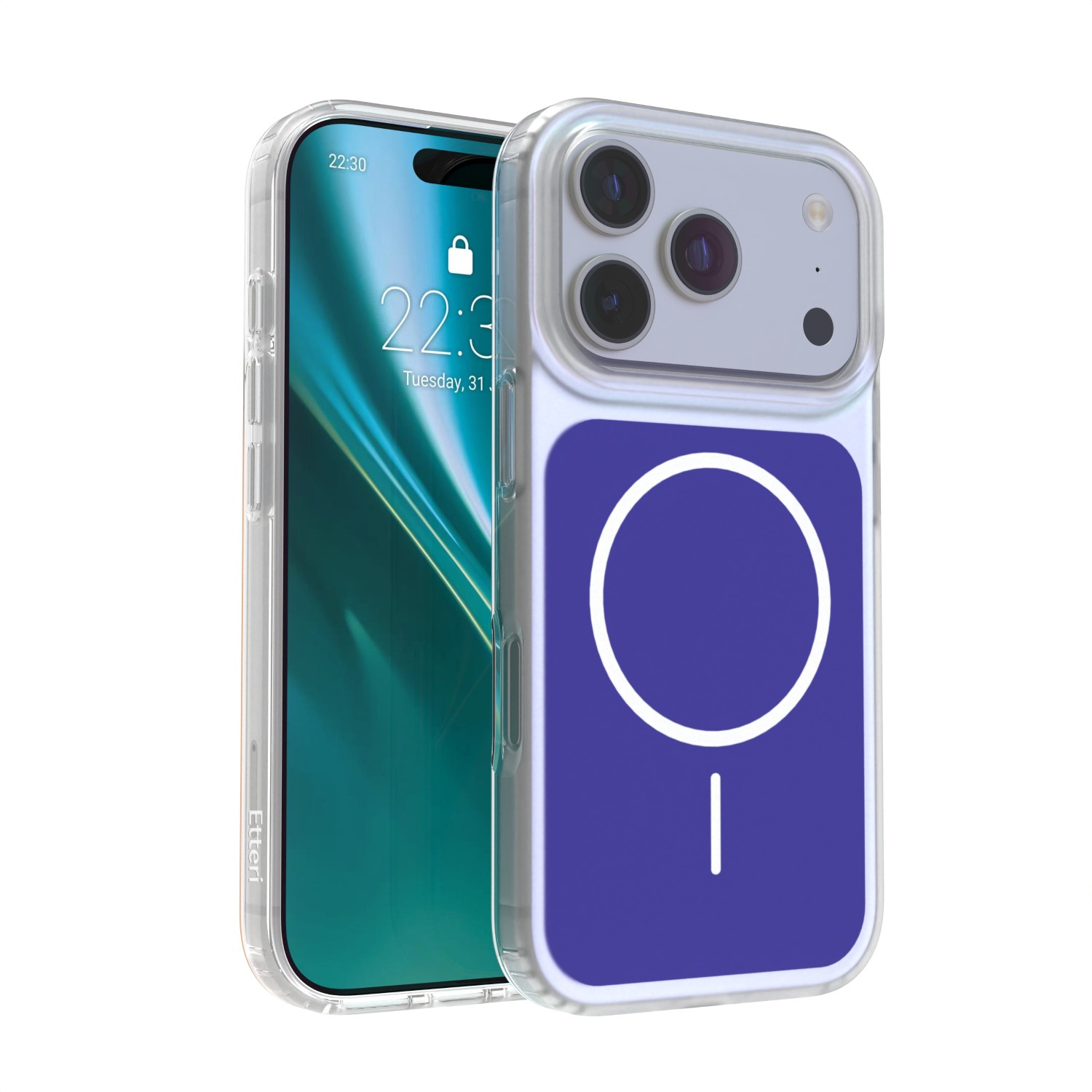 Etteri Hidden Pearl чехол для iPhone 17 Pro 6,3" темно-синий