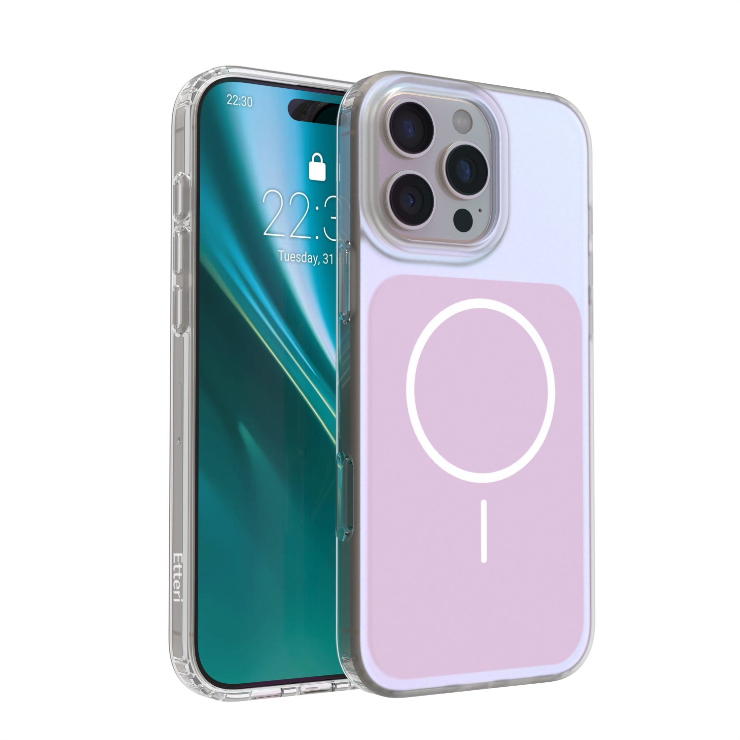 Etteri Hidden Pearl чехол для iPhone 16 Pro 6,3" розовый