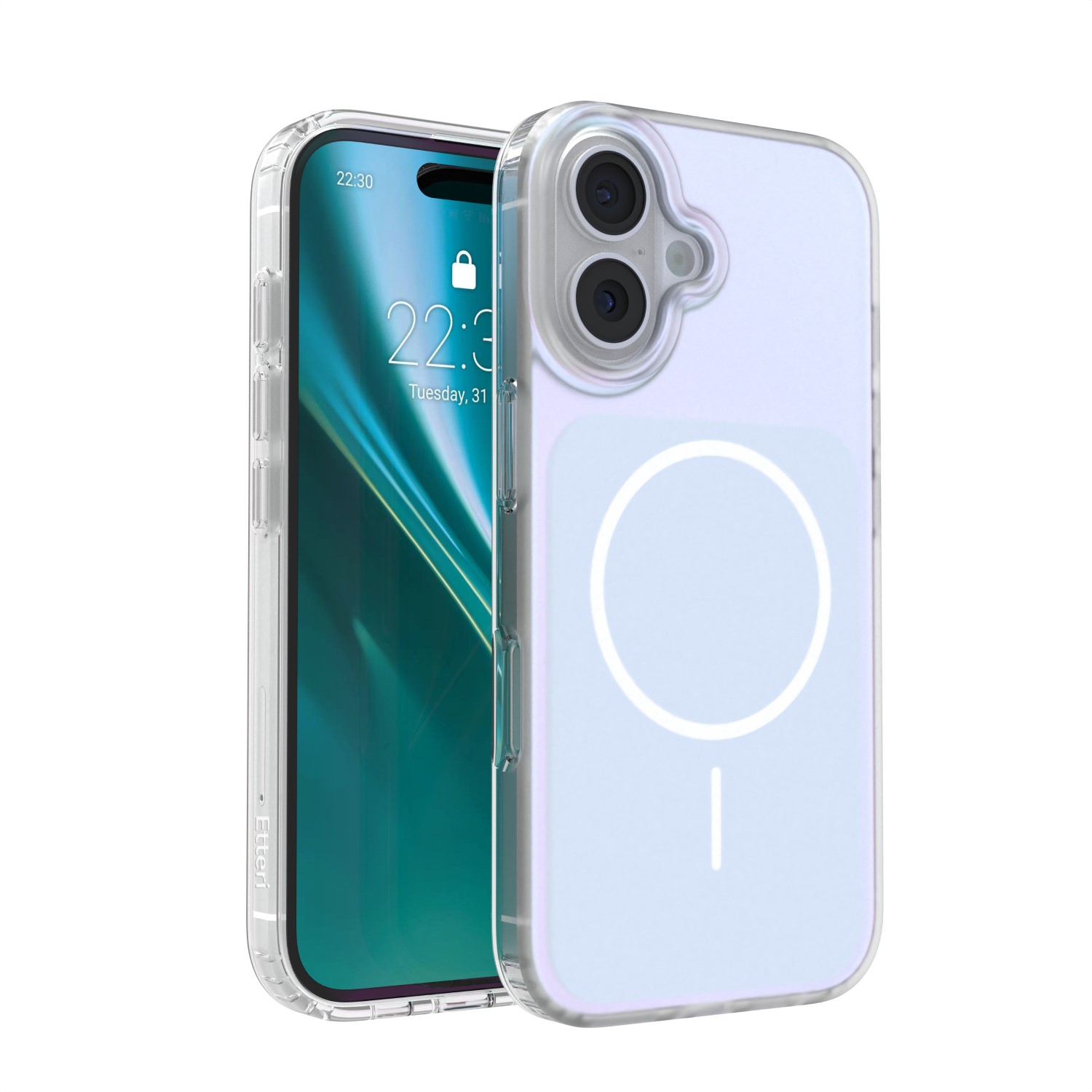 Etteri Hidden Pearl чехол для iPhone 16 6,1" голубой