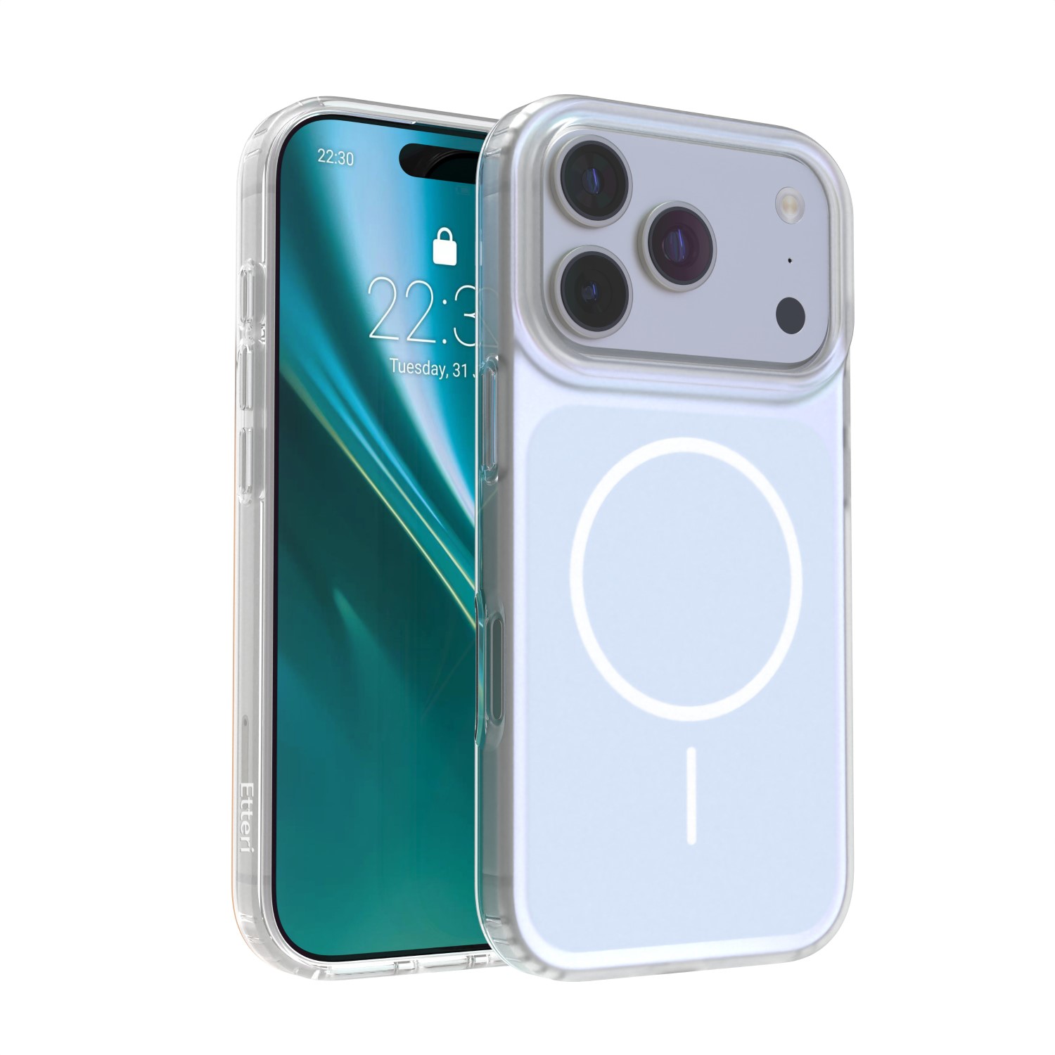 Etteri Hidden Pearl чехол для iPhone 17 Pro 6,3" голубой