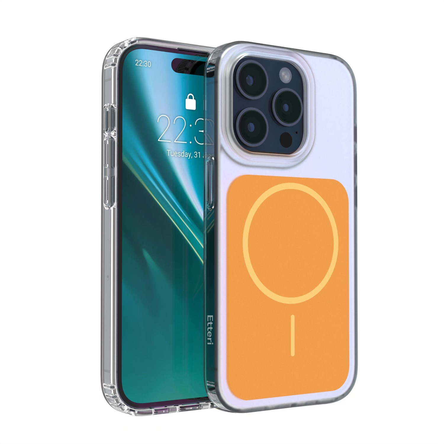 Etteri Hidden Pearl ümbris iPhone 15 Pro 6,1" oranž