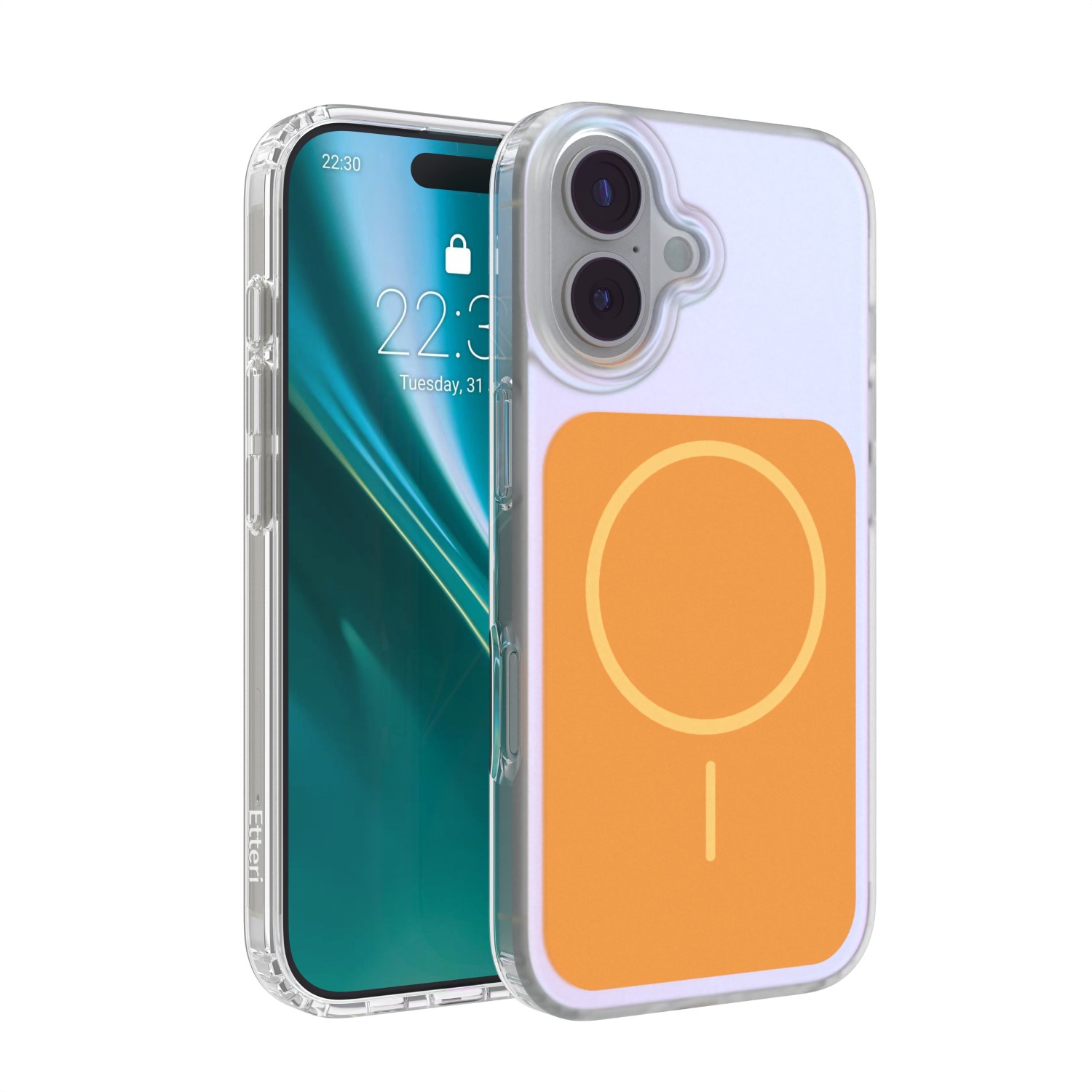 Etteri Hidden Pearl ümbris iPhone 17 6,3" jaoks oranž