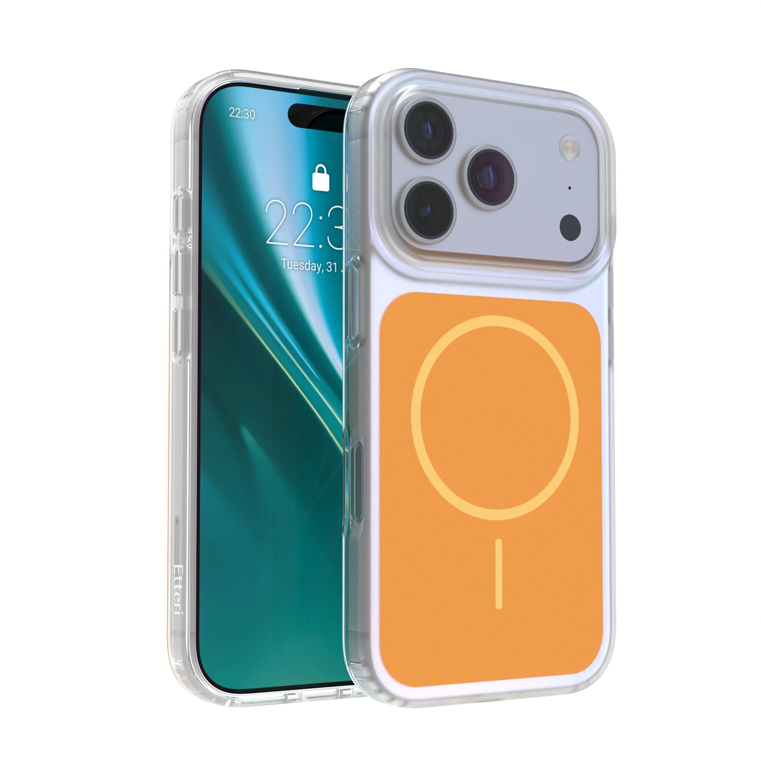 Etteri Hidden Pearl чехол для iPhone 17 Pro 6,3" оранжевый