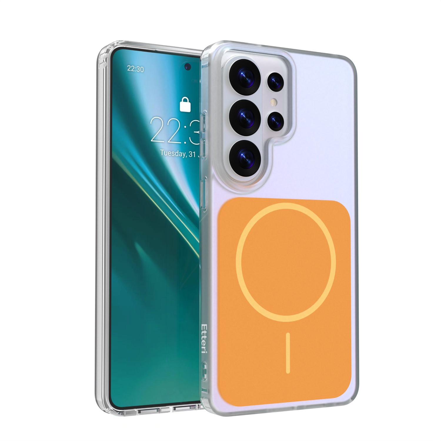 Etteri Hidden Pearl ümbris Samsung Galaxy S26 Ultra jaoks oranž