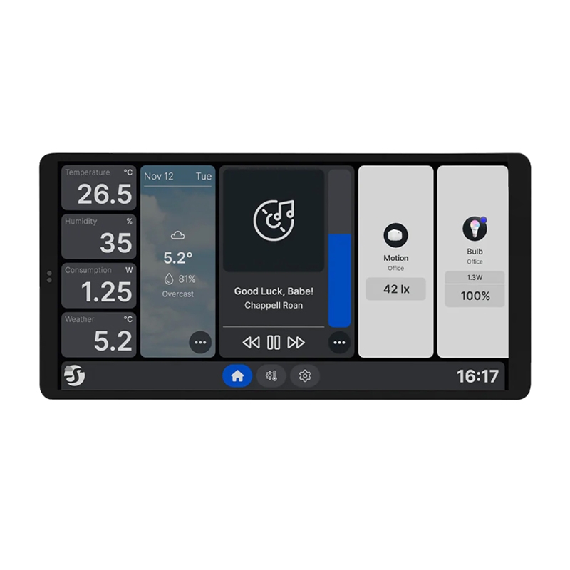 Shelly Wall Display X2 WiFi/BLU (valge)