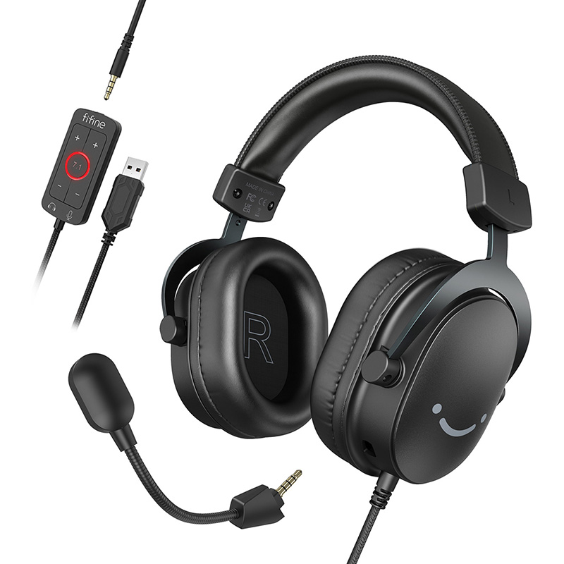Fifine H9 mänguri kõrvaklapid (mustad)