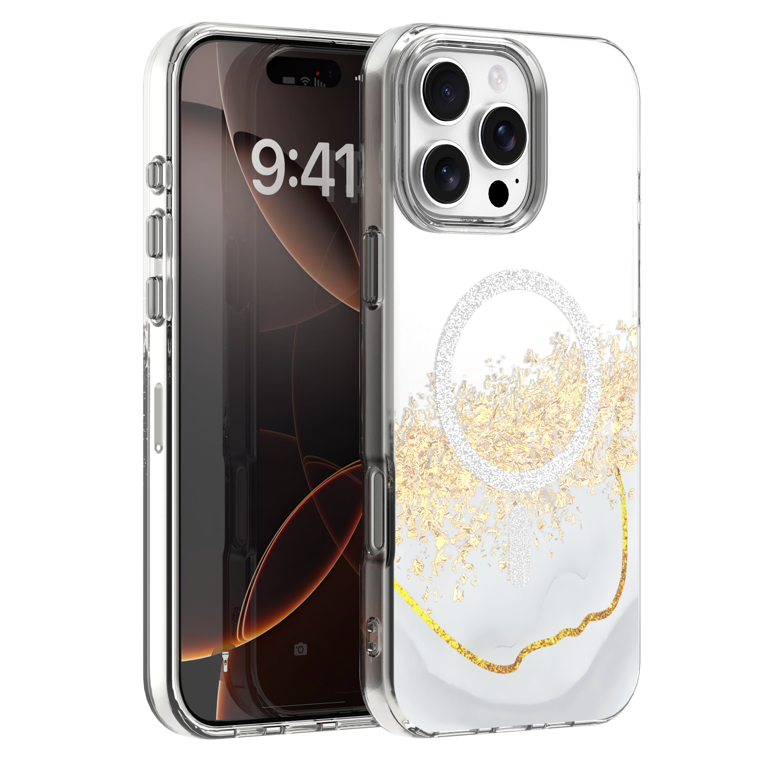 Epoxy Mag ümbris iPhone 16 Pro 6,3" valge