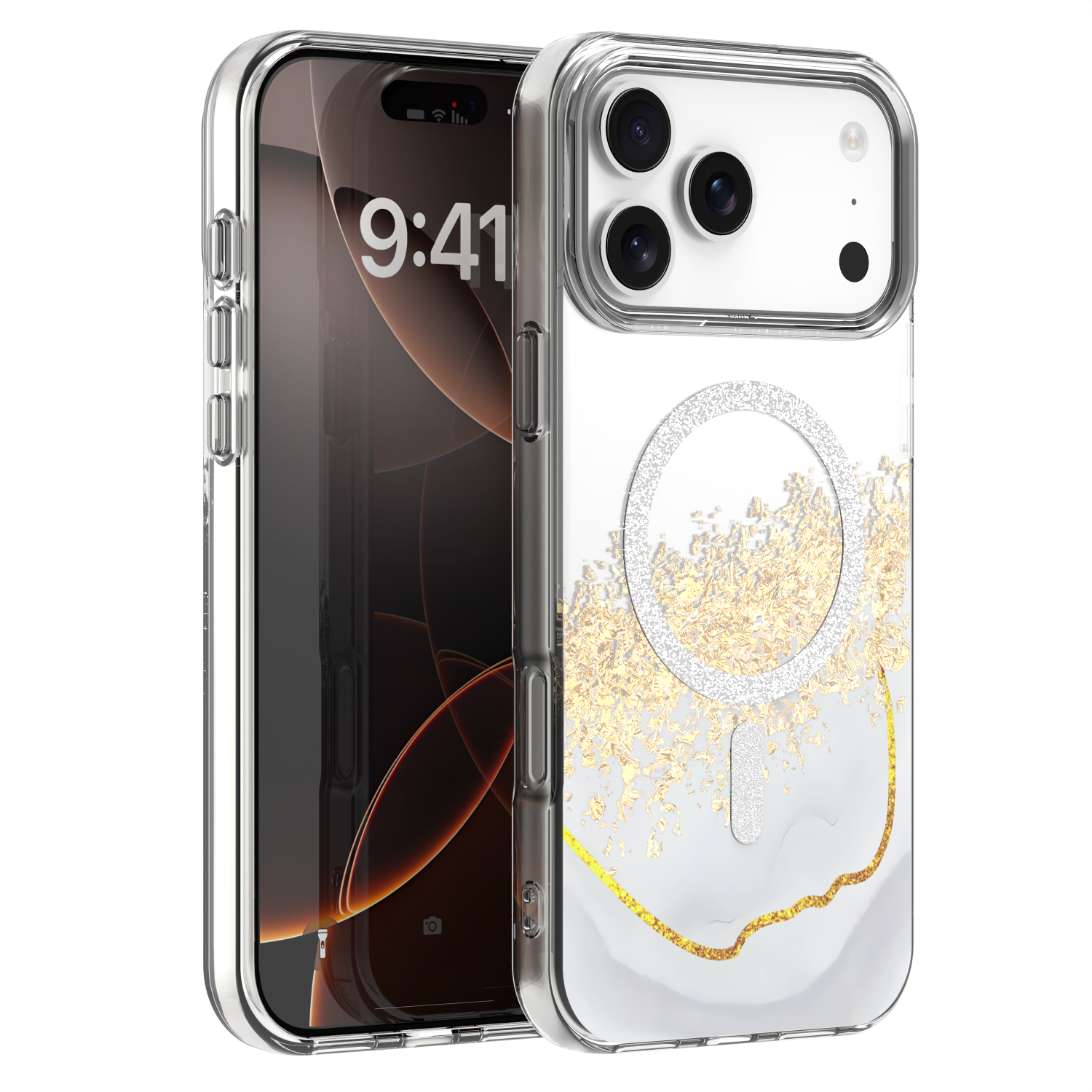 Чехол Epoxy Mag для iPhone 17 Pro 6,3'' белый