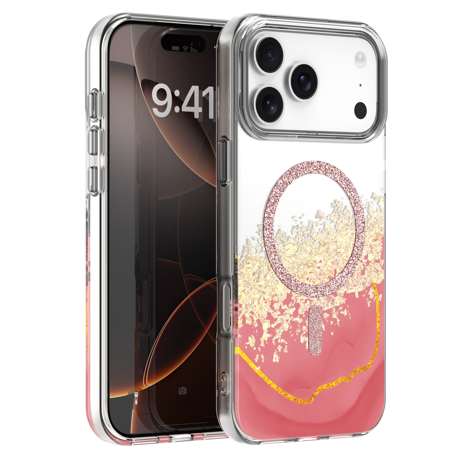 Epoxy Mag ümbris iPhone 17 Pro Max 6,9'' roosa