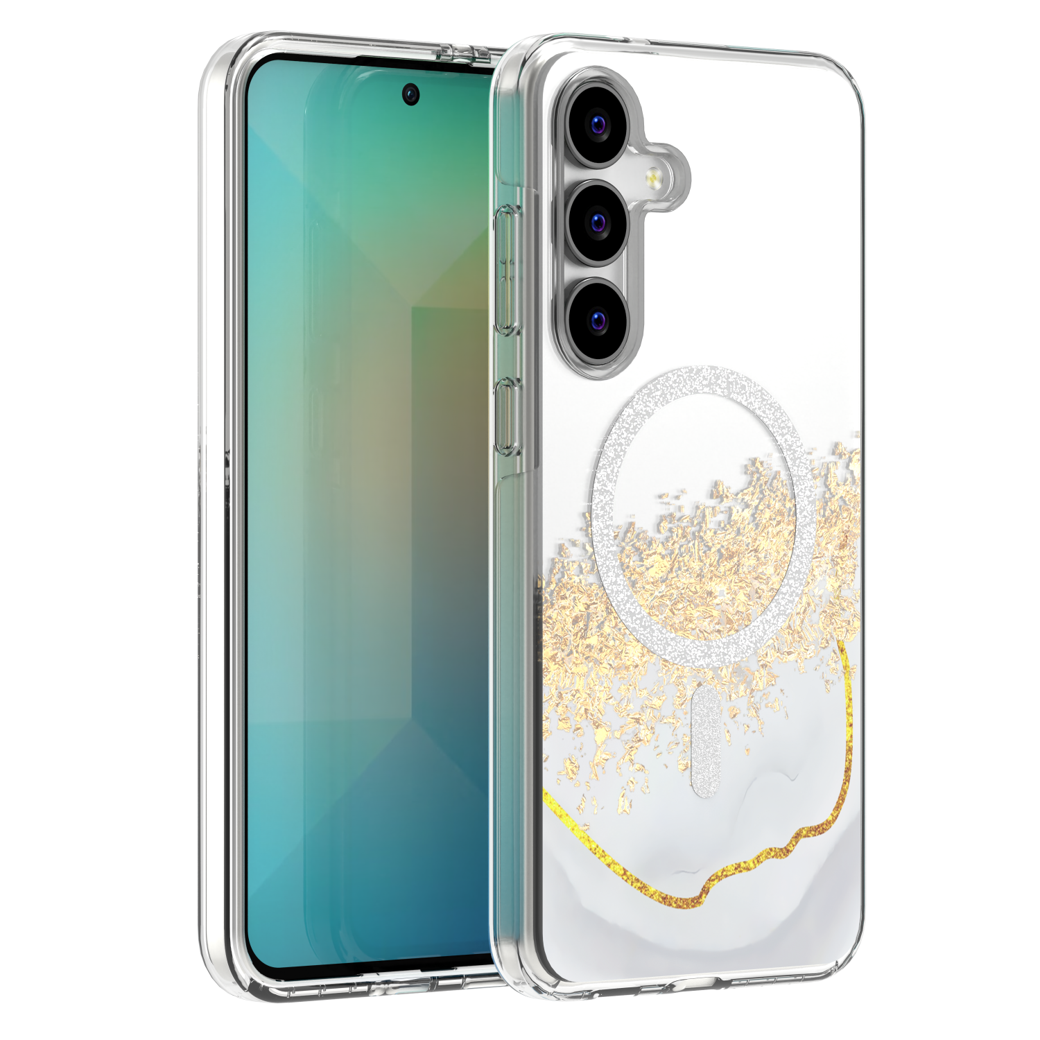 Epoxy Mag ümbris Samsung Galaxy S25 FE valge