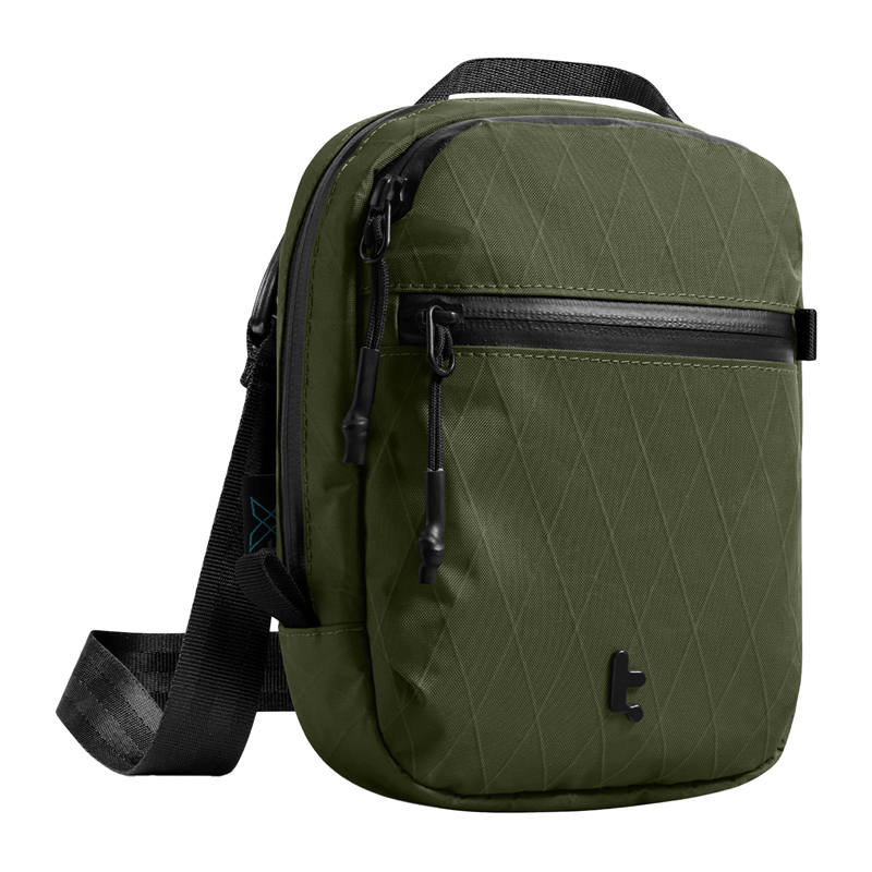 TOMTOC Aviator-T37 дорожная сумка с плечевым ремнем X-Pac 1.3L (зеленая)