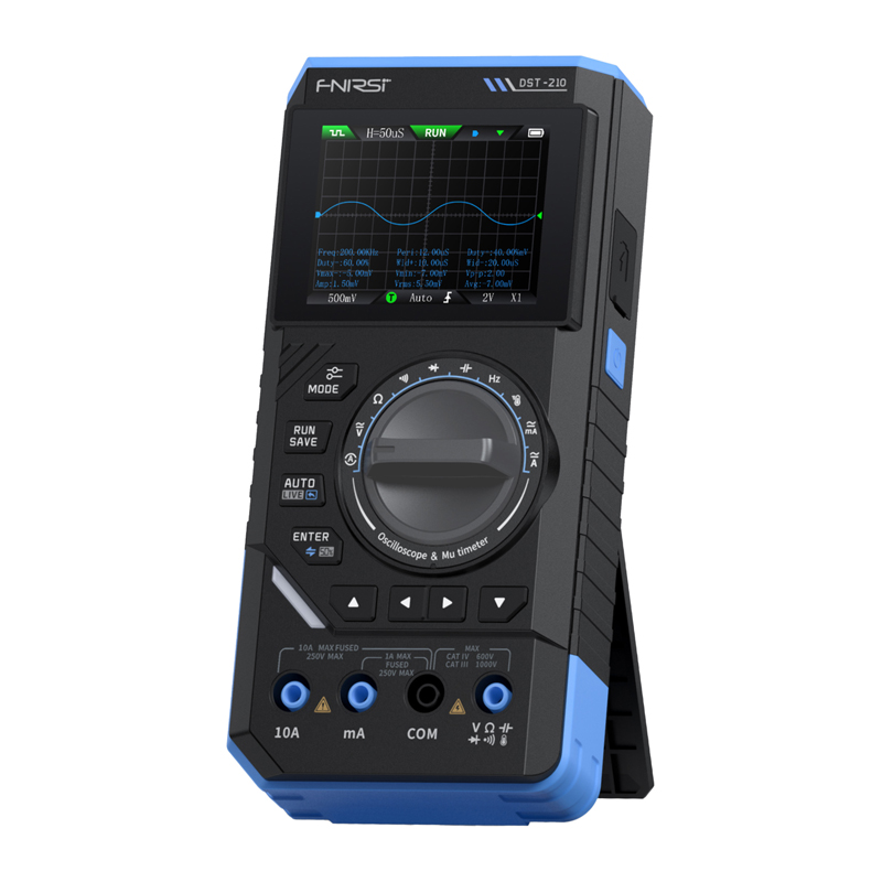 SigGen 3-in-1 FNIRSI DST-210 käeshoitav digitaalne multimeeter ostsilloskoobiga