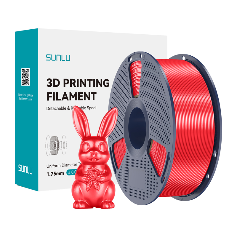 Sunlu PLA+ Silk filament (punane)