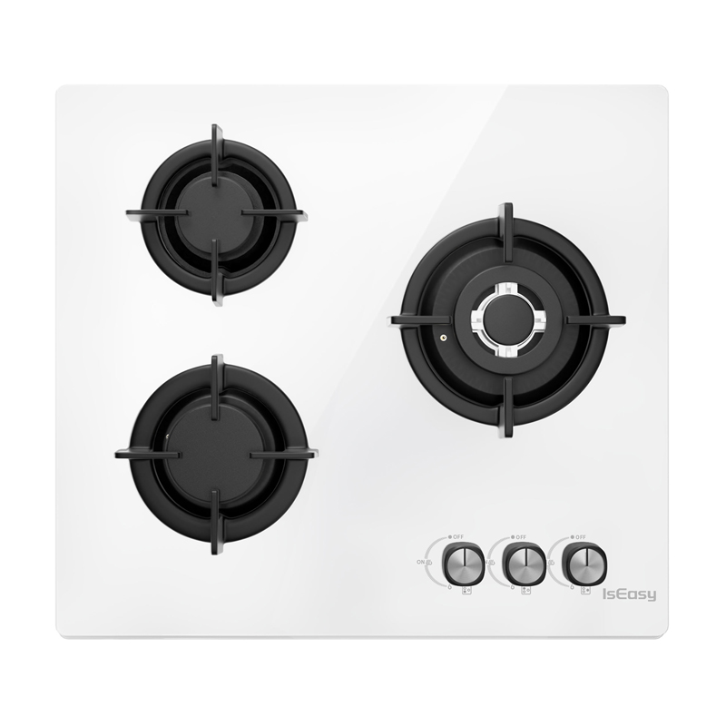 ISEASY MGBG-603 gaasipliidiplaat, 3 põletit (valge)