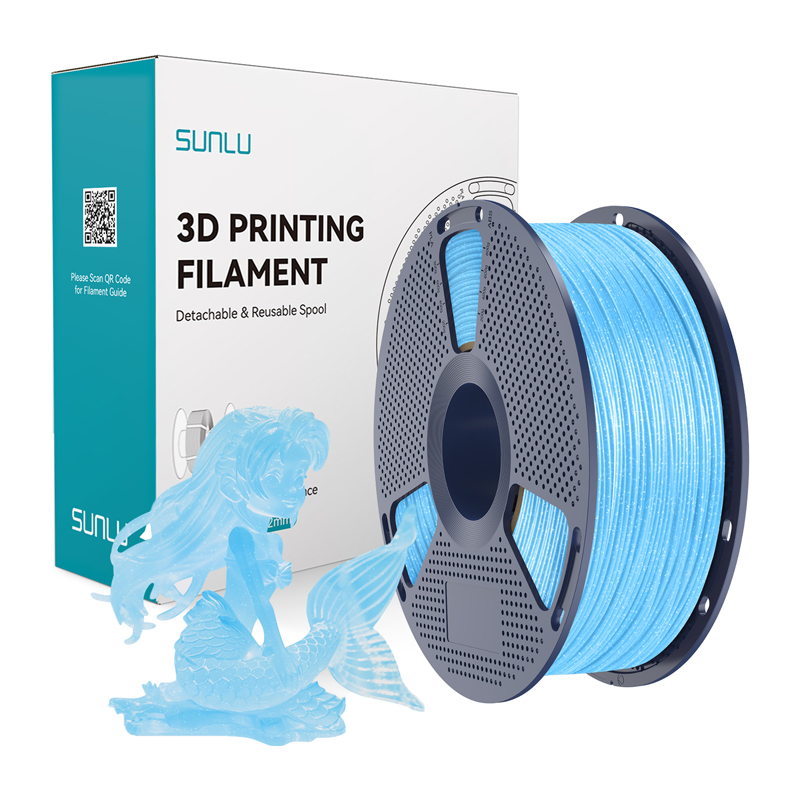 SUNLU PLA filament (läikiv sinine)