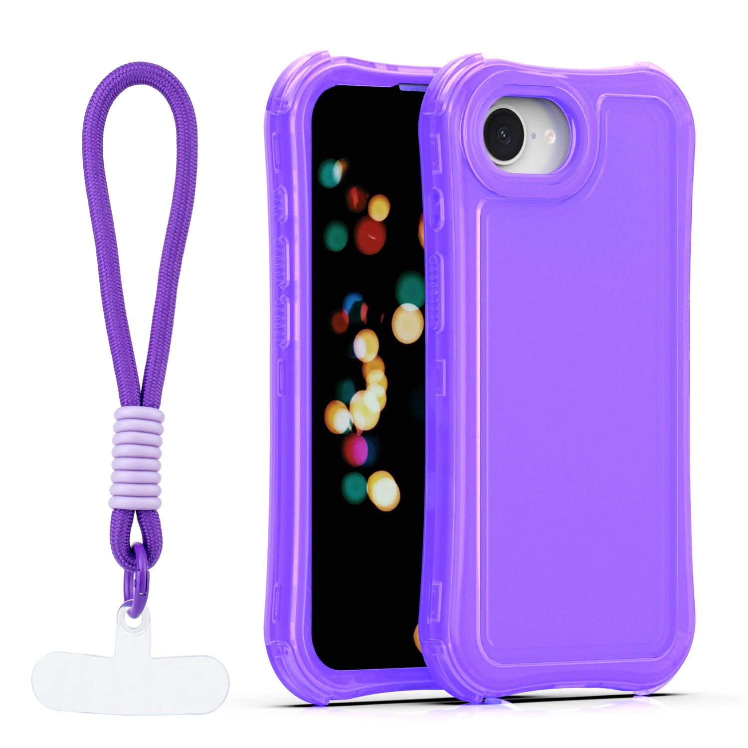 Safepop ümbris rihmaga iPhone 16e / 17e jaoks lilla