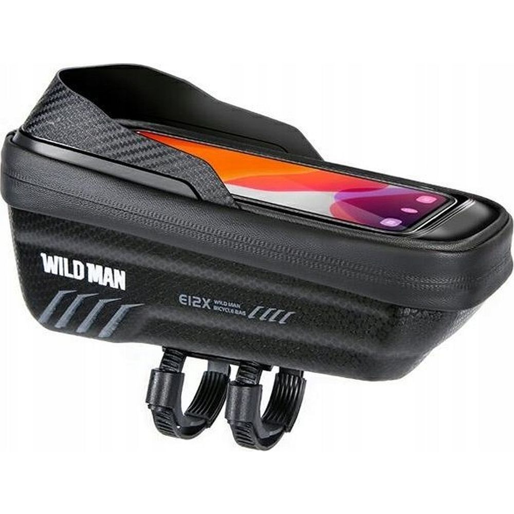 WILDMAN reisikott jalgratta raamile lukuga, 1L (4 "- 7"), E12X, must