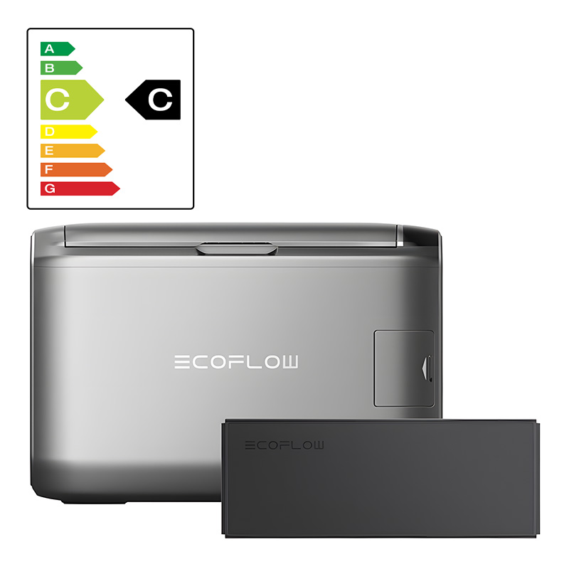 Komplekt: EcoFlow Glacier 55L kaasaskantav külmik + 298Wh aku.