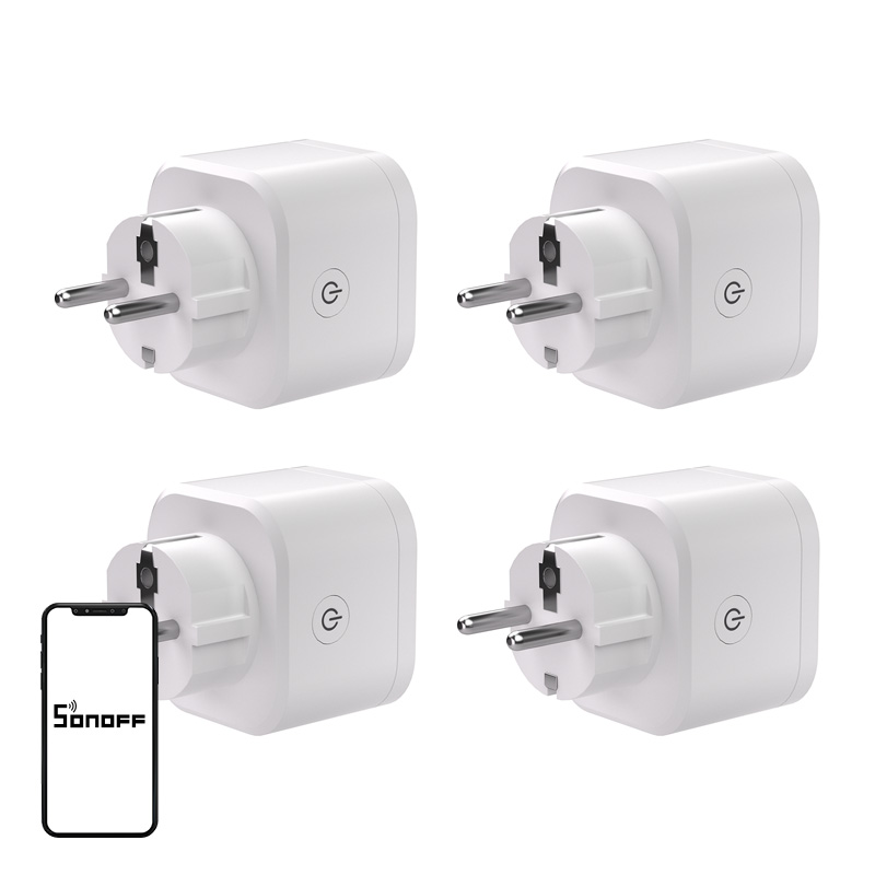 SONOFF S61s Matter External Plug via Wi-Fi, 4-Pack