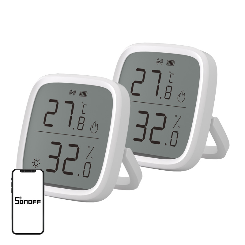 SONOFF ZigBee SNZB-02D temperatuuri- ja niiskusandur, 2 tk
