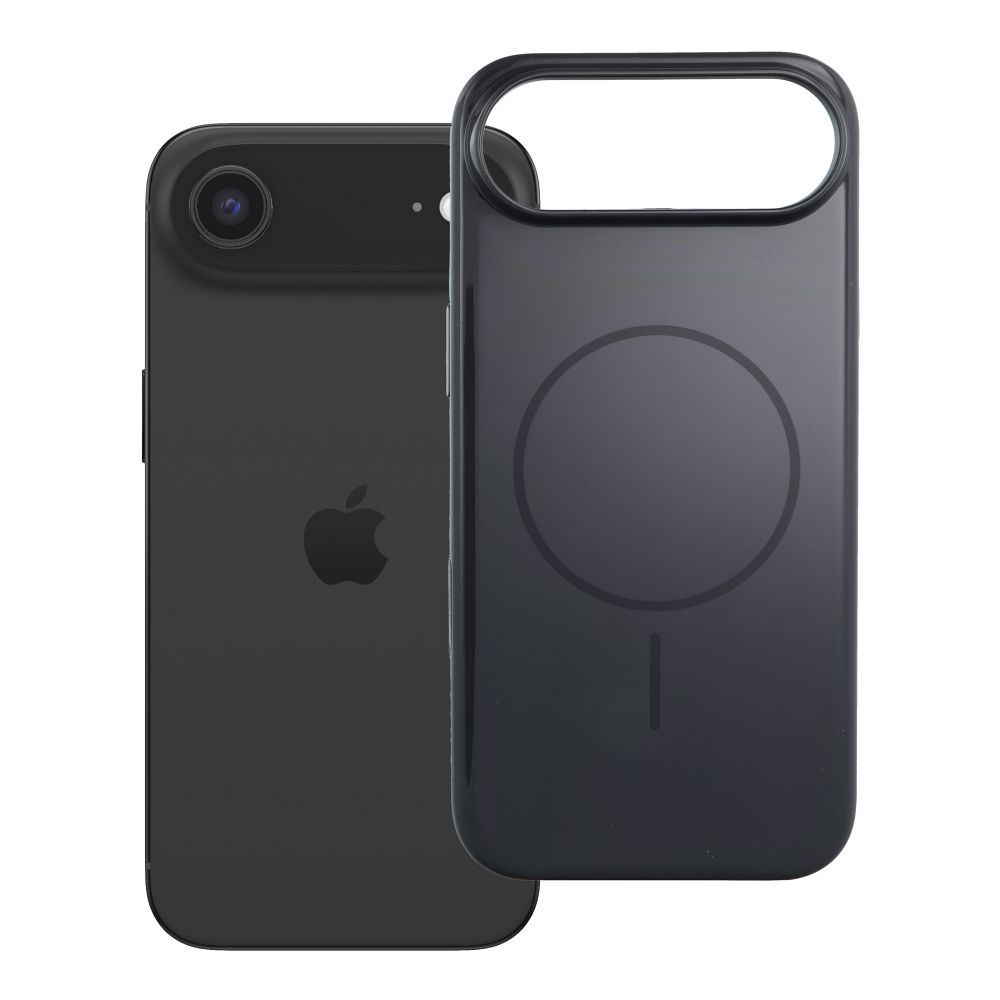 Чехол для iPhone 17 AIR Premium Glossy Mag Cover, совместимый с MagSafe и кнопкой Camera Control, черный