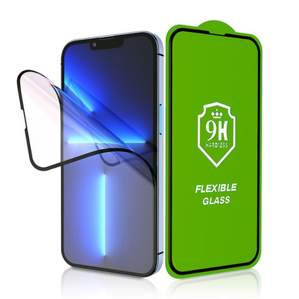 Гибридное стекло 5D с полной проклейкой Bestsuit Flexible для Samsung S25 EDGE, черное