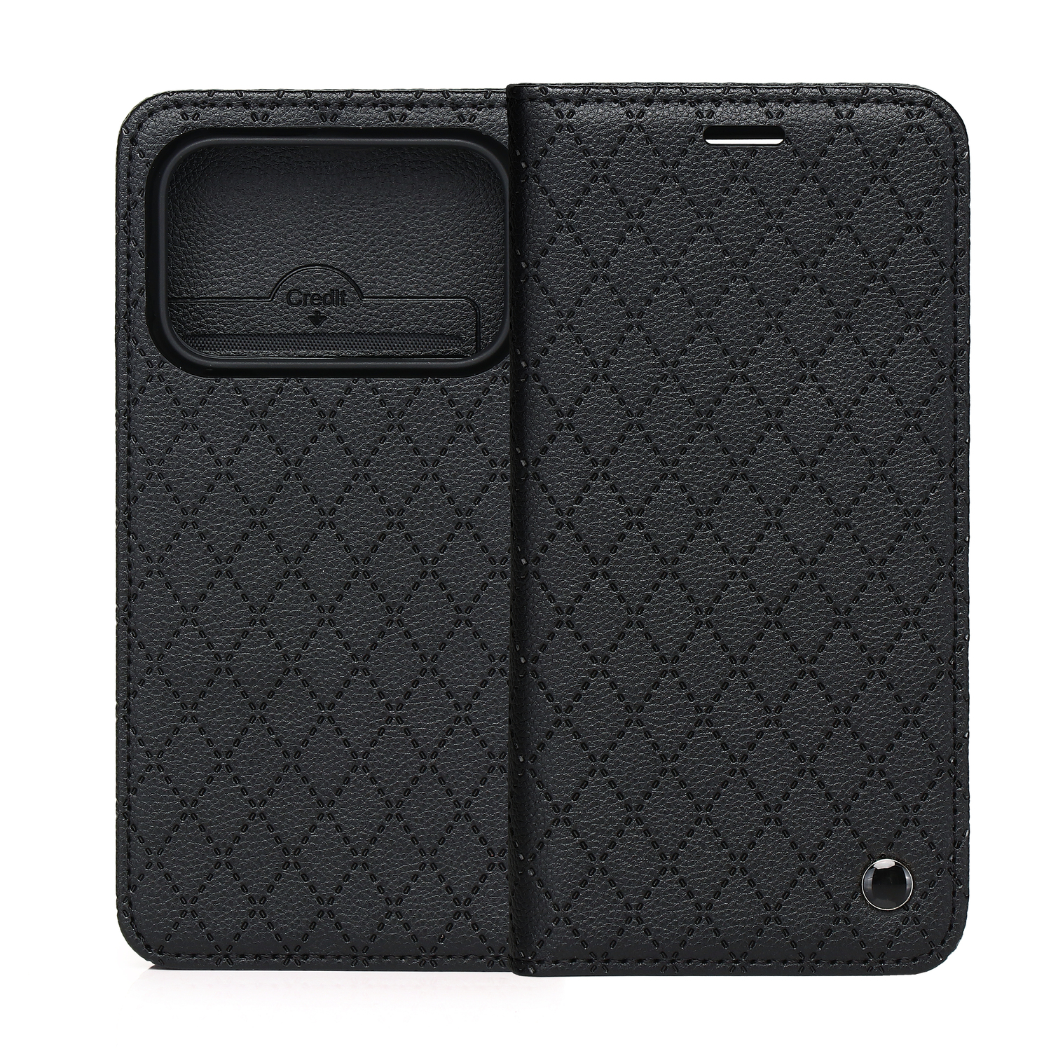 Smart Caro ümbris Honor 600 / Honor 600 Pro must