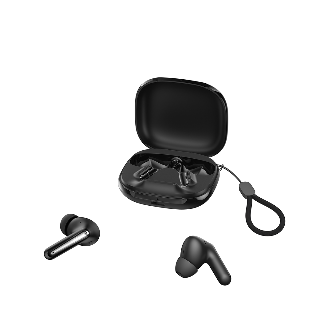 XO Bluetooth kõrvaklapid G53 TWS must ANC + ENC alusega