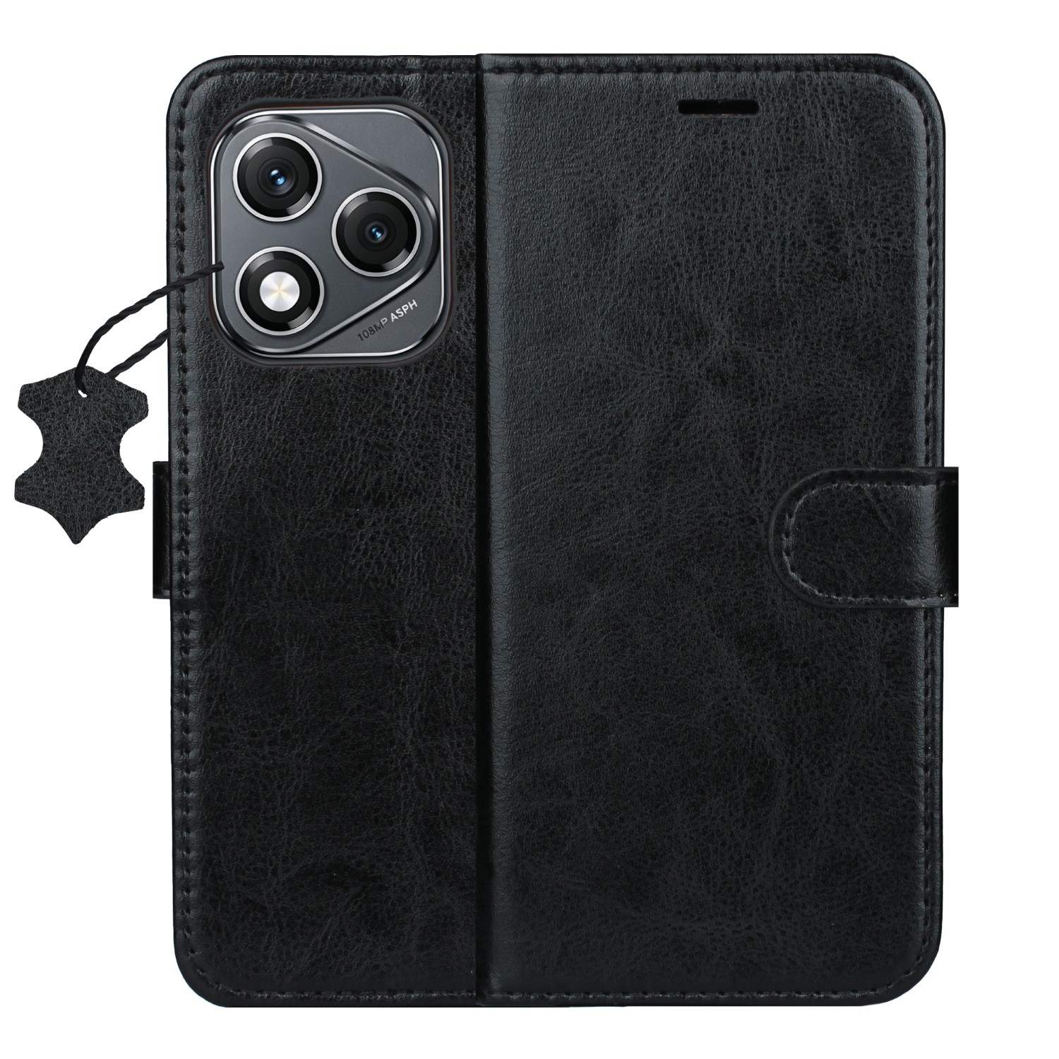 Smart Luxe leather case for Honor 400 Lite black