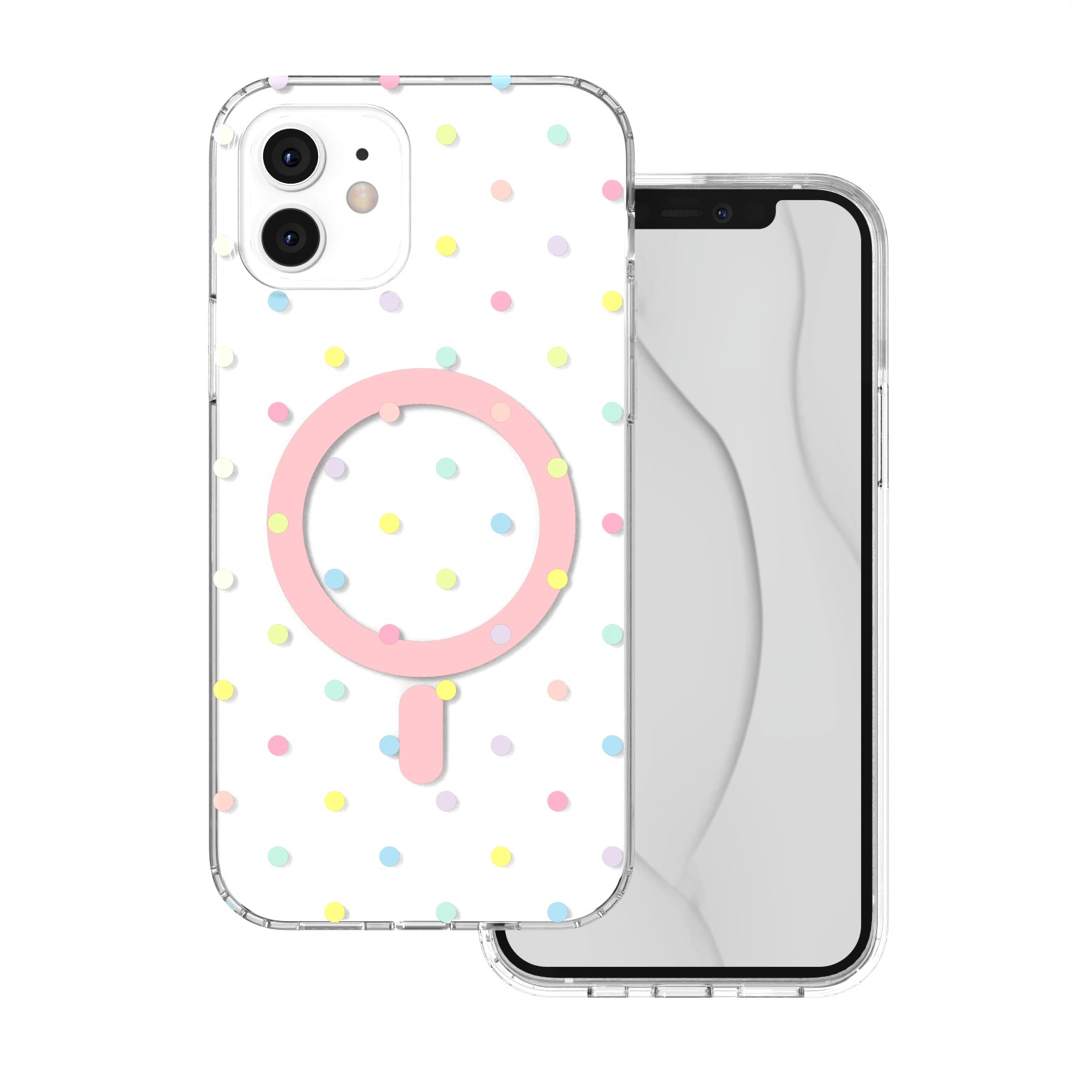 Bubble Dots Mag чехол для iPhone 11, белый