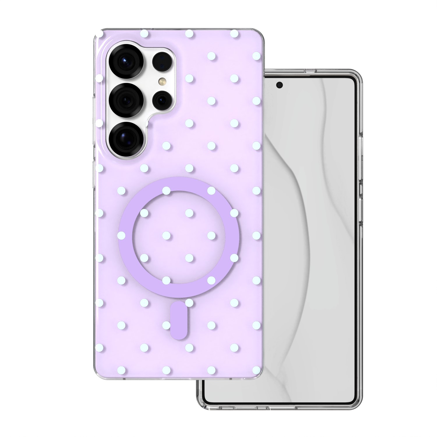 Bubble Dots Mag чехол для Samsung S25 Ultra, фиолетовый