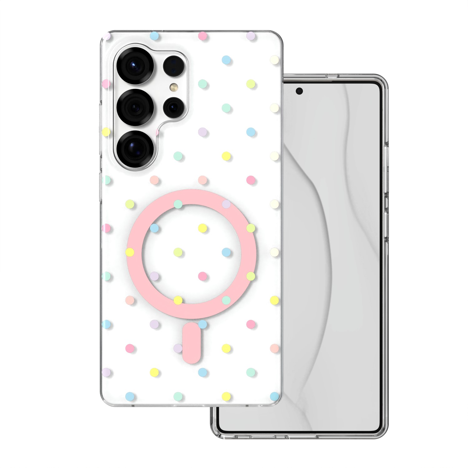 Bubble Dots Mag чехол для Samsung S25 Ultra белый