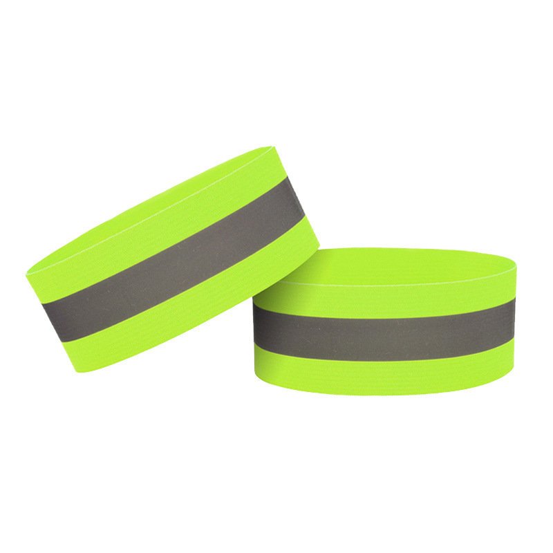 Helkiv Velcro-kinnitusega käepael rattasõiduks ja jooksmiseks, 4 cm - kollane